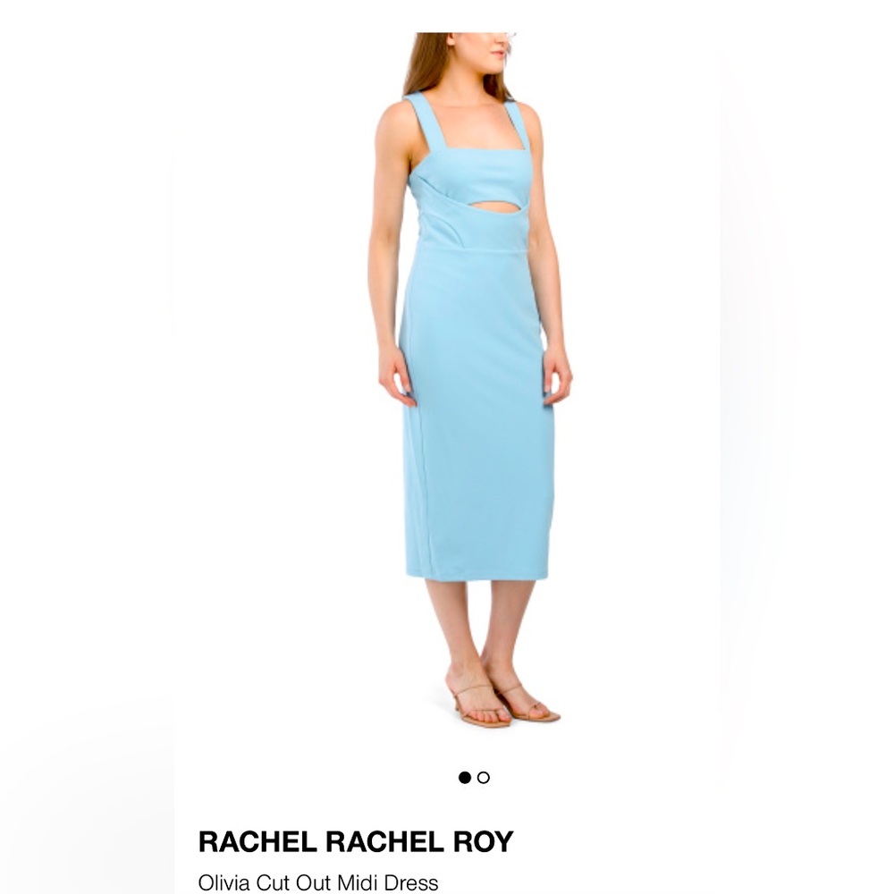 Rachel Roy sheath cutout dress in baby blue